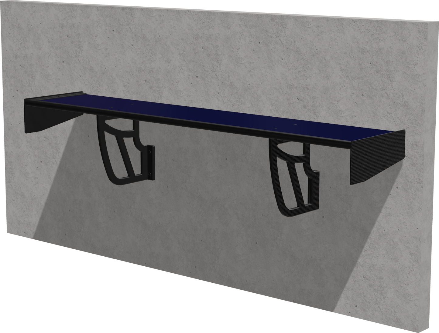 Spoiler-Regal aus Polymer-Carbon-Verbund