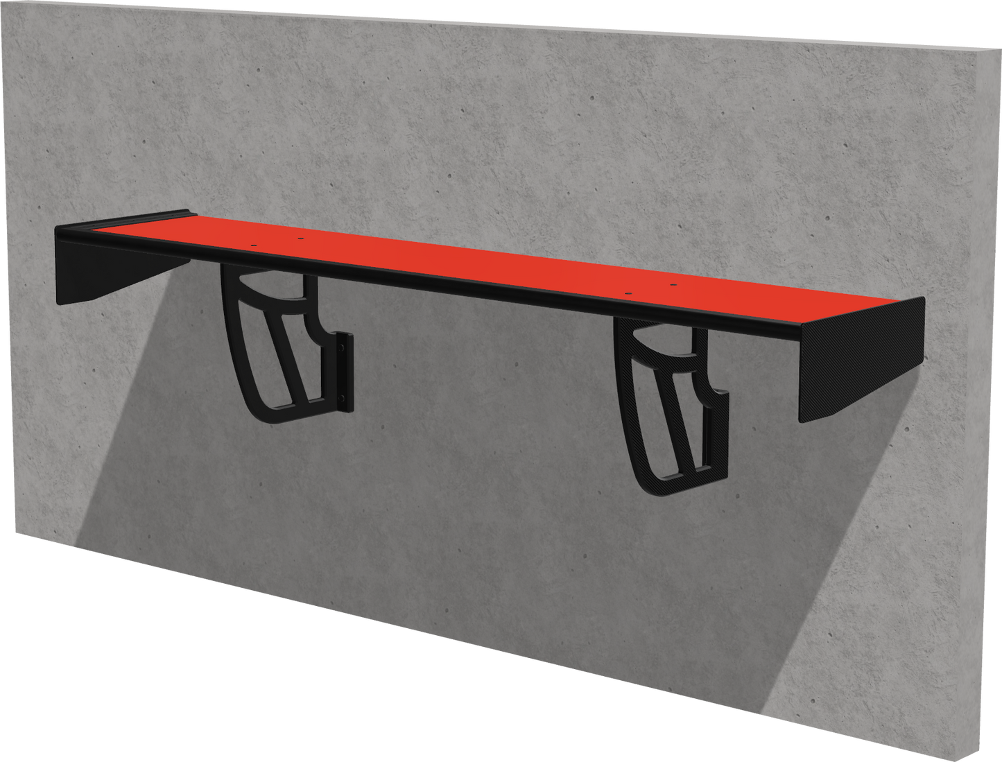Spoiler-Regal aus Polymer-Carbon-Verbund
